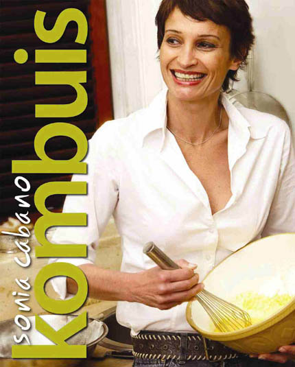 Sonia Cabano op die voorblad van haar boek "Kombuis"